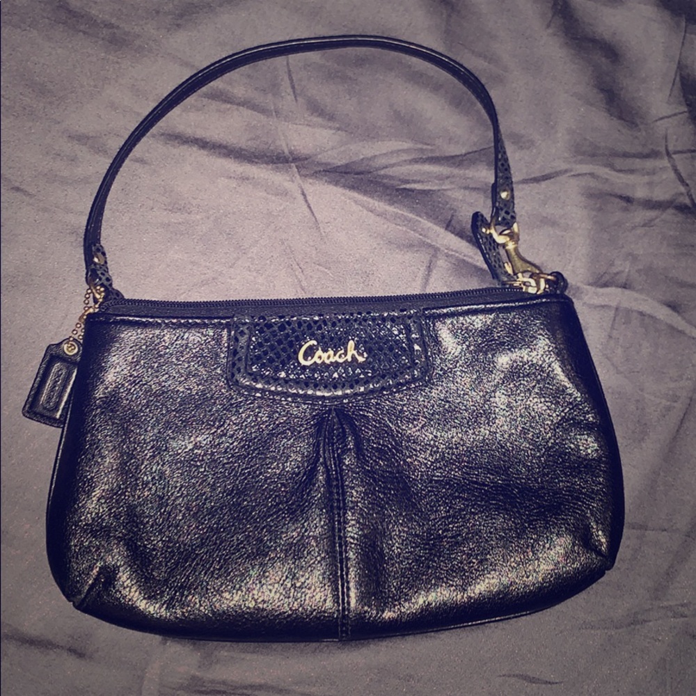 Black Coach Wristlet